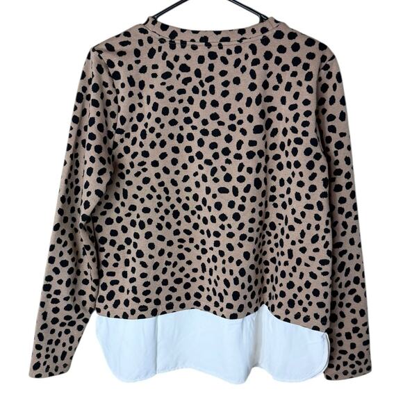 Ann Taylor Women’s Sz Medium Pullover Sweatshirt Animal Print Crewneck - Picture 7 of 7